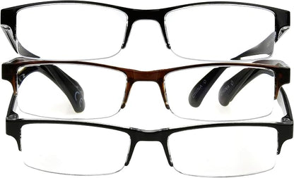 Foster Grant mens Pete Rectangular Reading Glasses