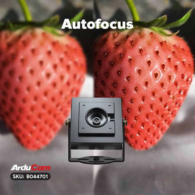 Arducam 8MP USB Camera Module with HDR, Autofocus Lightburn Camera, USB 2.0 Webcam with Multiple preset AI Resolutions for Raspberry Pi, Windows, Linux, Android, Mac OS