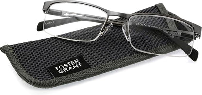 Foster Grant Men's Lamar Square Reading Glasses