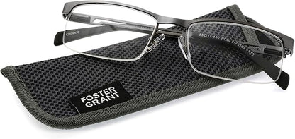 Foster Grant Men's Lamar Square Reading Glasses
