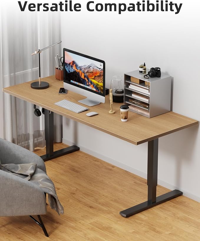 Universal 36 x 24 One-Piece Solid Wood Table Top, 1" Thick Desktop for Stand Up Height Adjustable Desk Frames, Home Office Tabletop, Countertop DIY