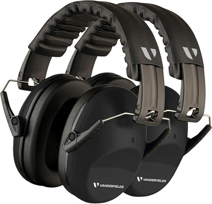 Vanderfields - Hearing Protection Ear Muffs - Over 31 dB (2K Hz) Broad Noise Cancelling Sound Reduction - Adults & Teens