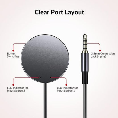 Remote Switch Button EXB01 for iDock C20 (for 2 Laptops)/D23(for 2 PC 3 Monitors), 4ft Extension for Effortless Device Switching