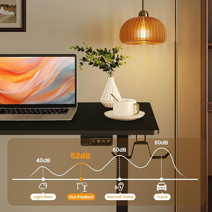 63” L Shaped Standing Desk,Electric Height Adjustable Corner Stand Up Desk, Ergonomic Sit Stand Home Office Computer Desk with Splice Board (Black)