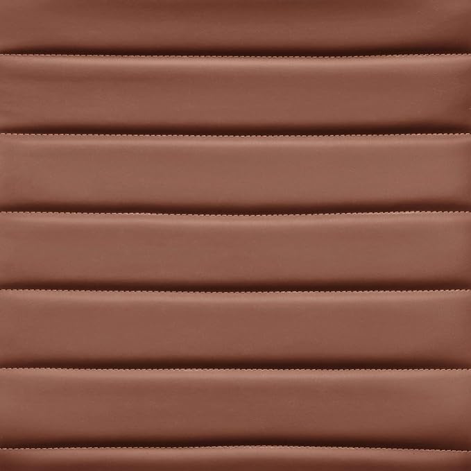Amazon Basics High-Back Swivel Office Chair with Lumbar Support, Ergonomic Ribbed Faux Leather, Adjustable Height, 24.75"D x 23.25"W x 45.25"H, Brick Red