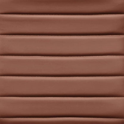Amazon Basics High-Back Swivel Office Chair with Lumbar Support, Ergonomic Ribbed Faux Leather, Adjustable Height, 24.75"D x 23.25"W x 45.25"H, Brick Red