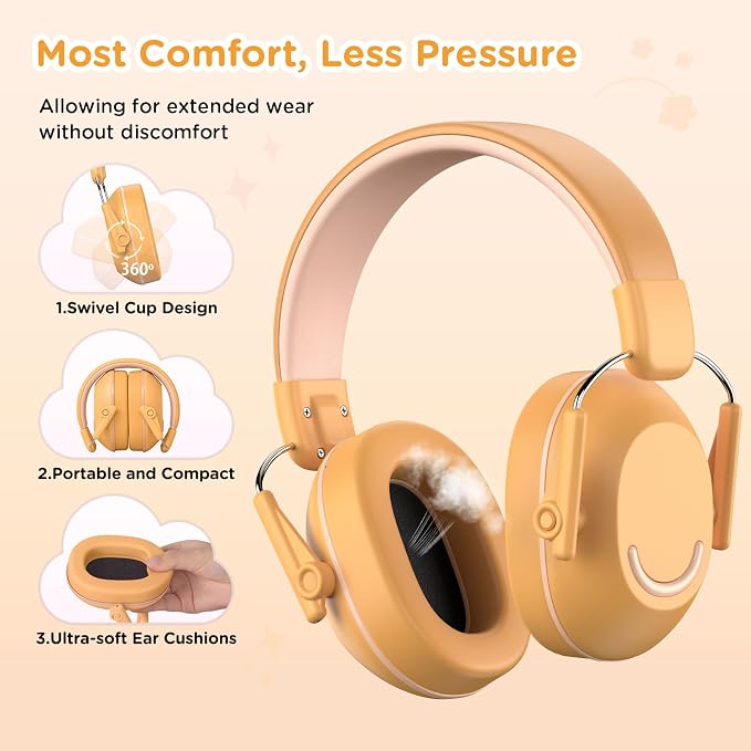 Link Dream Ear Protection Ear Muffs for Kids Toddler Noise Cancelling Reduction SNR 30dB for Show, Concert, Events, Fireworks