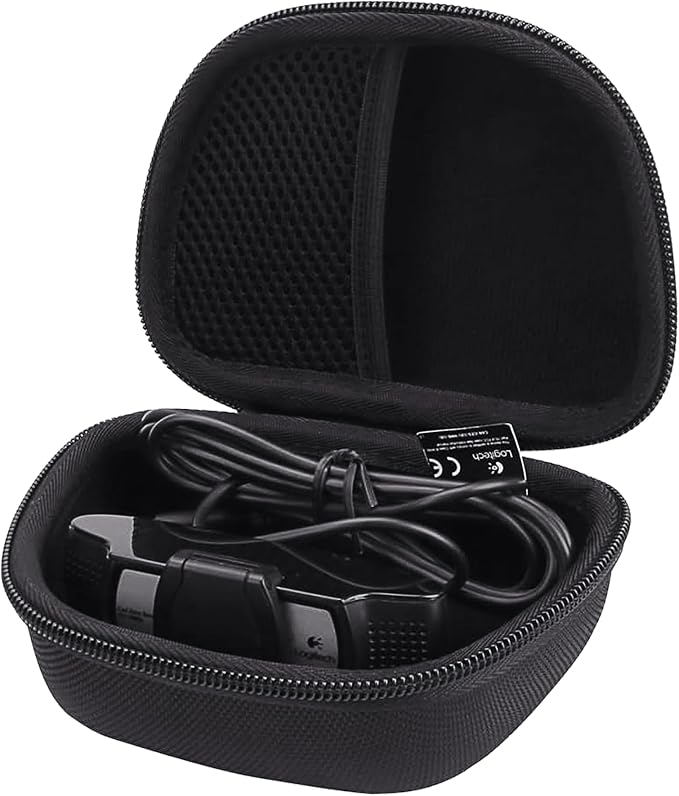 Aenllosi Hard Case Replacement for Logitech HD Pro Webcam fits C920/ C930e/C922 (Black)
