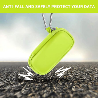 USB Flash Drive Case, SD Card Holder Compatible with Thumb Drive, Memory Cards, SDXC SDHC Storage Bag, Electronic Accessories Organizer for SanDisk for Samsung for Inland (Green)
