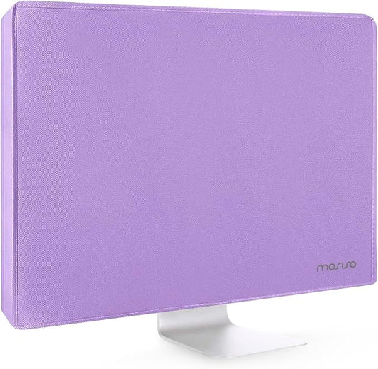 MOSISO Monitor Dust Cover 26, 27, 28, 29 inch Anti-Static Dustproof LCD/LED/HD Panel Case Computer Screen Protective Sleeve Compatible with iMac 27 inch, 26-29 inch PC, Desktop and TV, Purple