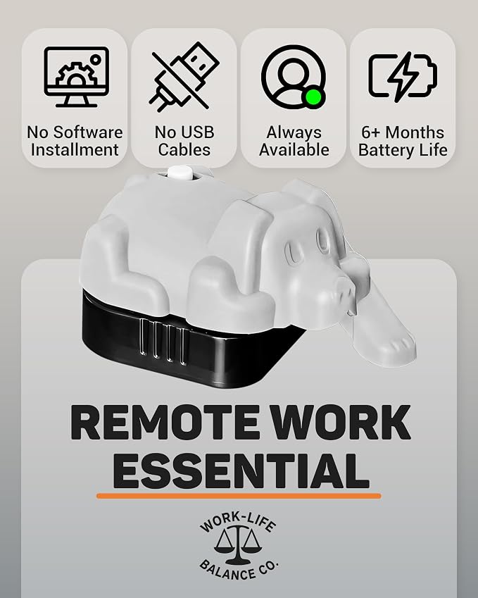 Magic Pet Touchpad Jiggler - Undetectable Natural Trackpad Movement, No USB, No Software, Patented | Mechanical Mouse Mover Made in USA, Keeps Laptop Screen Active, Cordless Silent for Remote Work