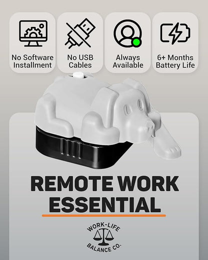Magic Pet Touchpad Jiggler - Undetectable Natural Trackpad Movement, No USB, No Software, Patented | Mechanical Mouse Mover Made in USA, Keeps Laptop Screen Active, Cordless Silent for Remote Work