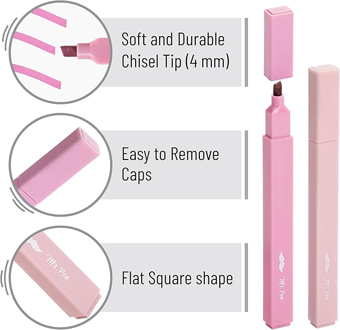 Mr. Pen- Aesthetic Highlighters No Bleed, 16 Pack, Assorted Colors | Chisel Tip, Cute Highlighters Assorted Colors for Journaling, Highlighting, Underlining, Fast Dry, Back to School Supplies
