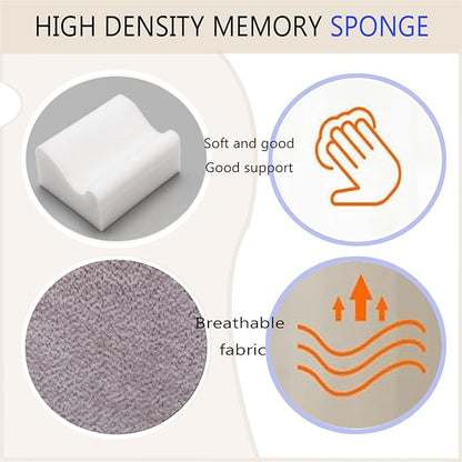 Work Foot Rest Under Desk,Comfort Foot Rest for Couch | Foot Rest For Under Desk at Work,At Soft Ergonomic Footrest, Support Foot Pillow,Heel Chair,Leg Elevation Pillow Light Grey