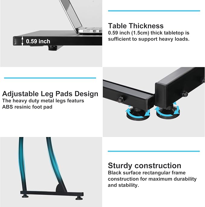 ZenStyle L-Shape 58.1in Corner Computer Desk Home Office PC Laptop Table Multipurpose Gaming Workstation with Solid Steel Frame/Waterproof Desktop