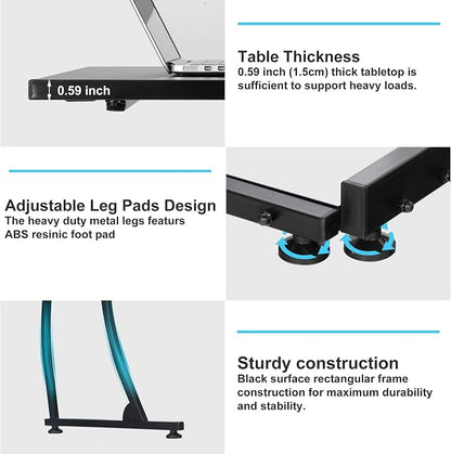 ZenStyle L-Shape 58.1in Corner Computer Desk Home Office PC Laptop Table Multipurpose Gaming Workstation with Solid Steel Frame/Waterproof Desktop