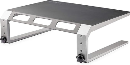 StarTech.com Monitor Riser Stand - for up to 32" (22lb/10kg) Monitor - Height Adjustable - Computer Monitor Riser - Steel and Aluminum (MONSTND)