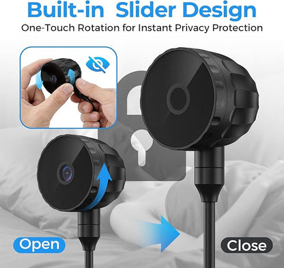 Switch 2 Camera,HD 1080P USB C Webcam Support Plug and Play,360° Flexible Angle Adjustment with Detachable USB C Cable and Privacy Sliding Lens Cover
