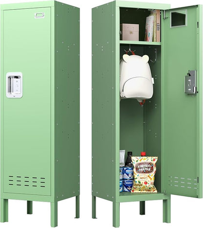 BUTISOW Metal Kids Locker,Metal Cabinet Storage Lockers,Lockable for Employees with Door,54" Height Steel Locker,Lockable Steel Locker for Children's Room, Playroom, School,Gym