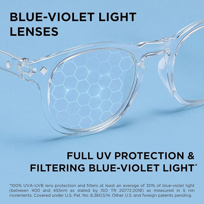 Foster Grant mens Kramer E.readers™ Reading Glasses Rectangular Blue Light Filtering Glasses