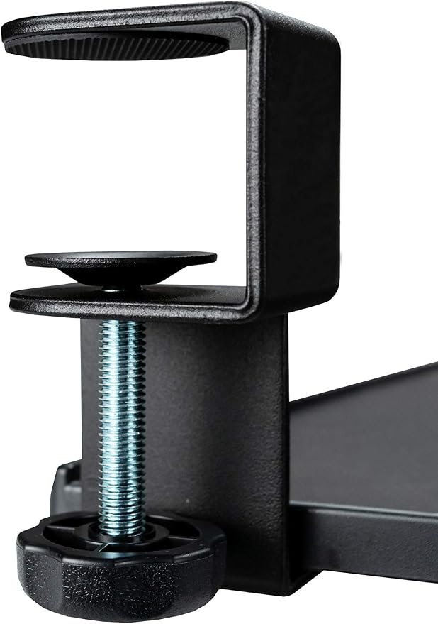 Desk Tray Add-on - CTA Desk Add-on Bundle with Keyboard Tray, Desk Organizer, Heavy-Duty Metal Keyboard, Mouse Tray, Organizer Tray Compartments, and Cable Routing Column (PC-DAB) - Black