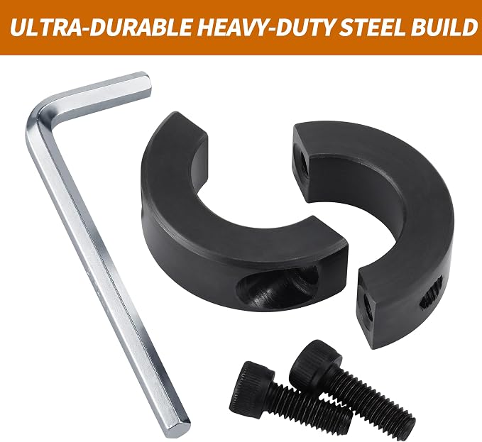 Office Chair Cylinder Clamp Fix Kit – Heavy Duty Steel Bracket to Stop Chair Sinking, Adjust Height Without Gas Lift Replacement, Office Chair Saver Kit, No Tools Required