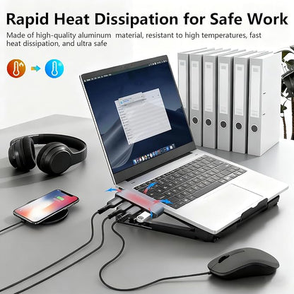 USB 3.0 Hub | Premium USB Hub for Laptops Cable-Free Plug-and-Play Design, Seamlessly Integrated with Your Device Wide Compatibility with Laptops, Desktops and Most USB-Enabled Devices