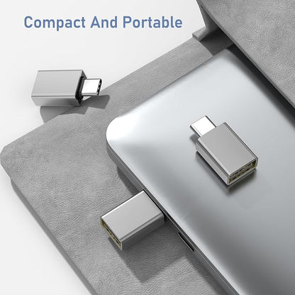 Basesailor USB C to USB Adapter 3Pack,USBC Male to USBA 3.0 Female Adapter,Type C Thunderbolt 4 OTG Converter for Apple MacBook Pro,Mac Book,iPad,Microsoft Surface Go,Samsung Galaxy S26,iPhone 17 17e
