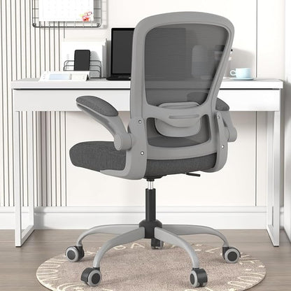 Mimoglad Office Chair, Ergonomic Desk Chair with Adjustable Lumbar Support, High Back Mesh Computer Chair with Flip-up Armrests-BIFMA Passed Task Chairs, Executive Chair for Home Office