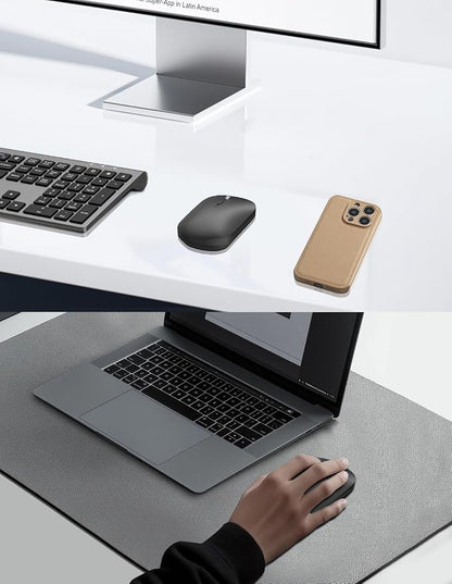 2.4G 2ireless Mouse is Suitable for Laptops PC、MacBook、Chromebook， Portable Optical Computer, Lightweight Mouse with USB Receiver, Silent Wireless Mouse, 2400 DPI, Black