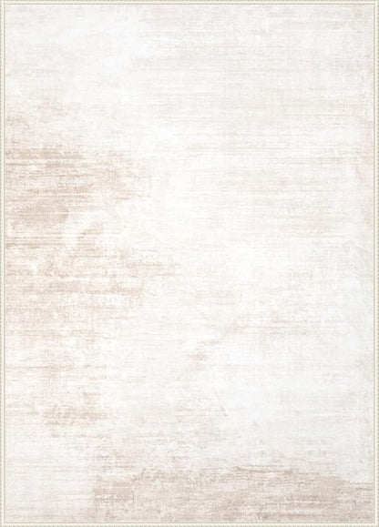 Area Rug 3x5 Washable Rug: Living Room Modern Abstract Rug Soft Non Slip Neutral Rugs Stain Resistant Small Rug Indoor Door Mat for Bedroom Kitchen Nursery Hallway Entryway Office(Beige,3'x5')