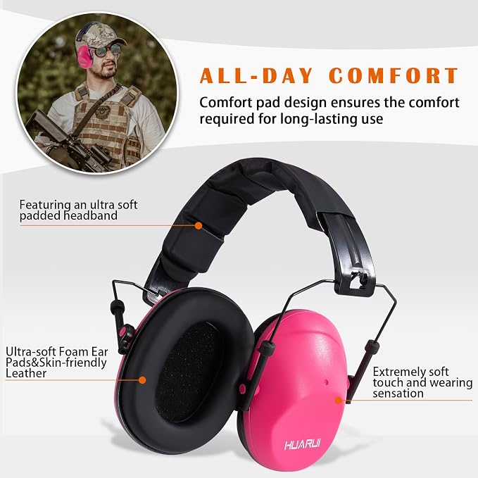 Ear Protection noise cancelling headphones For Adults, Children, Sensory Autism Hearing Protection Safety Earmuffs