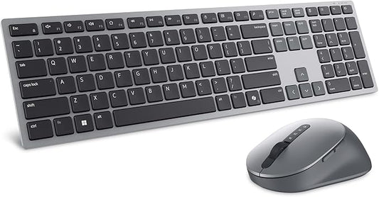 Dell Premium Wireless Keyboard and Mouse - KM720 - USB wireless receiver, 12 programmable keys of F1-F12, Mouse Buttons Qty 7, DPI. 1000, 1600 (default), 2400, 4000, Advanced Exchange Service - 1 year