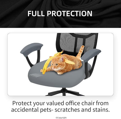 DIVA EN CAMINO DEC Universal Spandex Computer Chair Slipcover - Stretchable Desk Office Chair Seat Cushion Covers - Removable Washable Cushion Protectors for Dogs, Cats, Pets