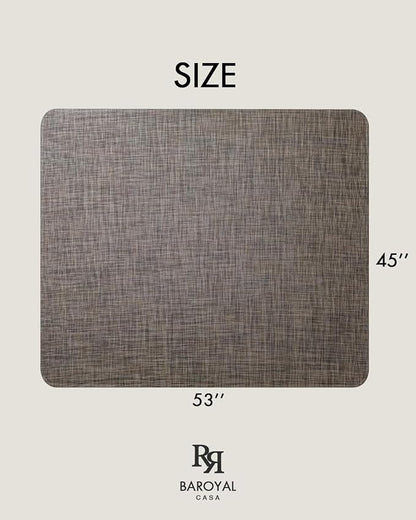 Baroyal Office Chair Mat for Hardwood Floor Under Desk Computer Rolling Chair Mat for Wood/Tile Floor Non-Slip Heavy Duty Desk Rug PVC Plastic Hard Floor Protector 45"x 53" (Dark Walnut)