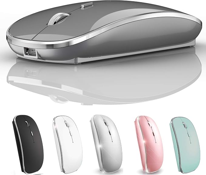 Bluetooth Mouse for iPad pro iPad Air Mac MacBook Pro MacBook Air MacBook Laptop Chromebook Win8/10/11 HP DELL PC
