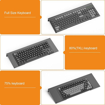 Beego Ergonomic Computer Keyboard Stand - Black Acrylic Keyboard Riser Tilted Keyboard Holder Keyboard Tray with Black Non-Slip Strip for Easy Typing at Home School Office Desk Accessories