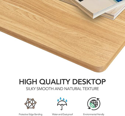 SANODESK Whole-Piece Particle Board Table Top for Standing Desk and Home Office Desk DIY, 48x30x1 Inch Maple Desk Top