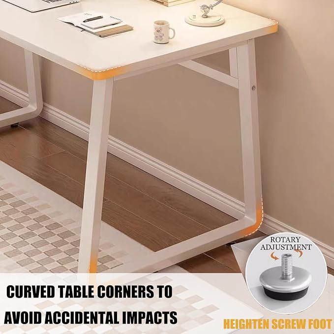 Modern Desk 39.4 Inch Computer Table Simple Style Office Writing Desk Industrial