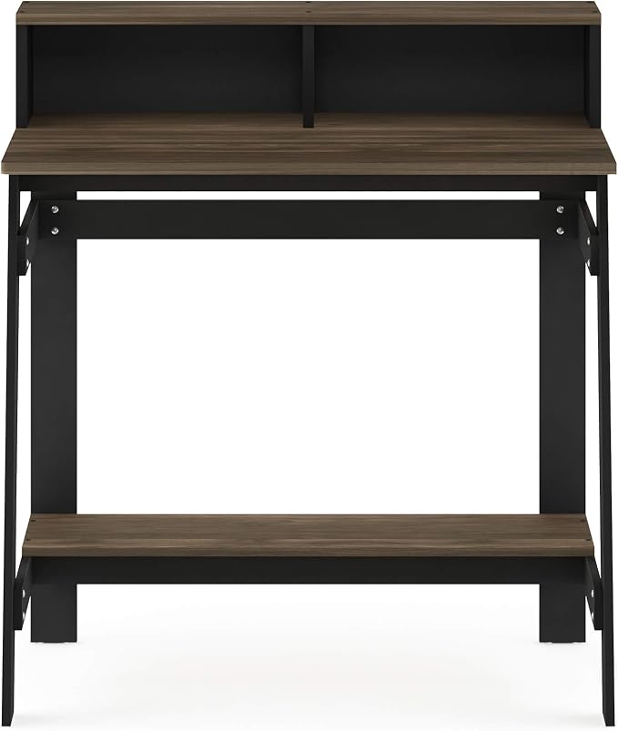 Furinno Simplistic A Frame Computer Desk, 17.9"D x 31.6"W x 35.5"H, Columbia Walnut