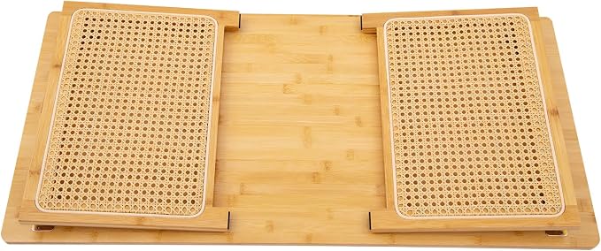 Japanese Floor Table Foldable Bamboo Low Table for Sitting on the Floor, Natural Coffee Table Minimalist Tatami for Home Office, Meditation & Tea Ceremony (Easy Storage) (39.3*18.89*13.77Inch)