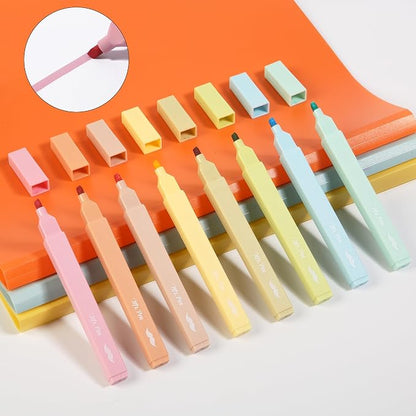 Mr. Pen- Aesthetic Highlighters No Bleed, 8 Pack, Pastel Colors, Chisel Tip | Cute Highlighters Assorted Colors for Journaling, Highlighting, Underlining, Fast Dry, Back to School Supplies