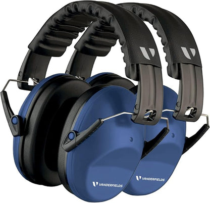 Vanderfields - Hearing Protection Ear Muffs - Over 31 dB (2K Hz) Broad Noise Cancelling Sound Reduction - Adults & Teens