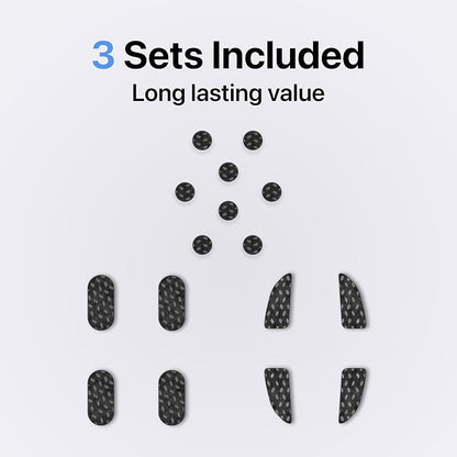 Adhesive Mouse Pad, 3 Pack - Minimalist Mousepad, Universal