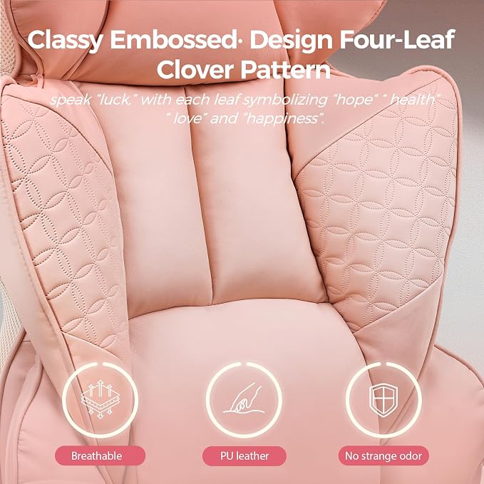 COMHOMA Desk Office Chair Big and Tall Office Chairs Ergonomic Gaming Chairs with Wide Seat Leather High Back Chair with Foot Rest Adjustable Armrests Pocket Spring Lumbar Support