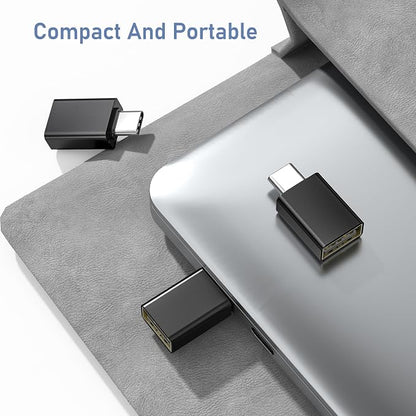 Basesailor USB C to USB Adapter 3Pack,USB C Male to USBA 3.0 Female Adapter,Type C Thunderbolt 4 OTG Converter for Apple MacBook Pro,iPad Air,Microsoft Surface Go,Samsung Galaxy S26,iPhone 17 17e 16