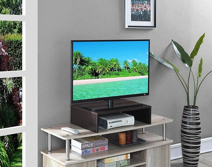 Convenience Concepts Designs2Go Small TV Riser 23.75", for TVs up to 26" - Contemporary TV or Computer Riser for Living Room, Modern Office, Den, Espresso