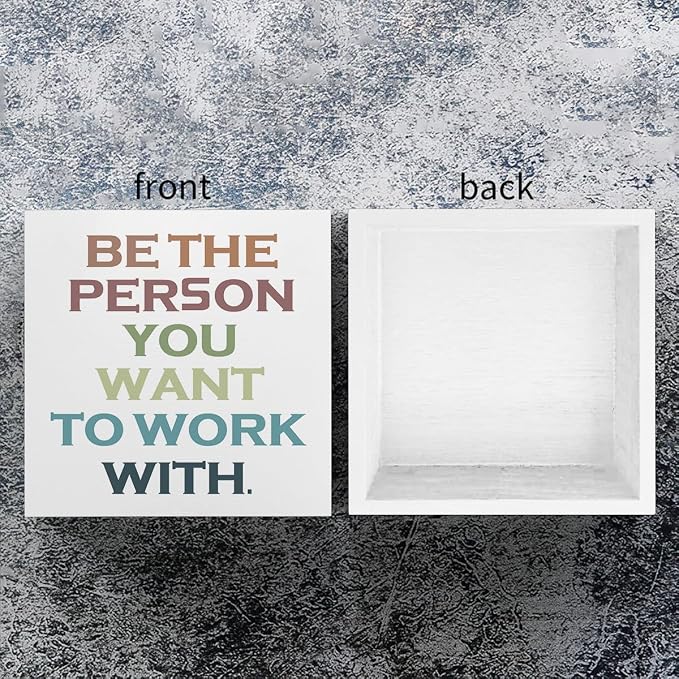 mmiishe Office Decorations for Work Positive Affirmations Motivational Gift | Encouragement Gifts for Women Cheer Up Gifts for Friend Mentor Coworkers Leader Coach Office Decor Birthday Gift 5 x 5 Inches