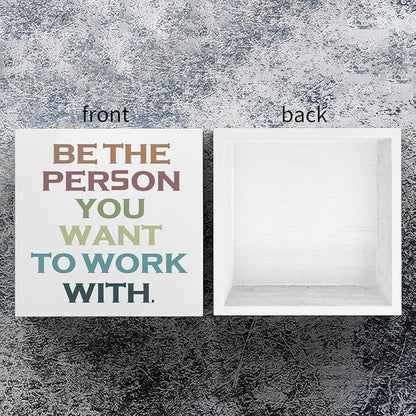 mmiishe Office Decorations for Work Positive Affirmations Motivational Gift | Encouragement Gifts for Women Cheer Up Gifts for Friend Mentor Coworkers Leader Coach Office Decor Birthday Gift 5 x 5 Inches
