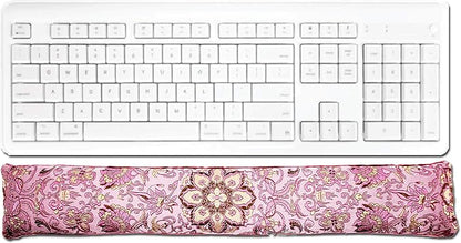 Keyboard Wrist Rest Pad - Flax Seed Filled - Lavender Scented - Pinkalicious